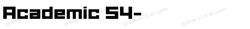Academic 54字体转换